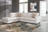 Aviemore Stone 2-Piece Sectional with LAF Chaise by Ashley at Eve Furniture