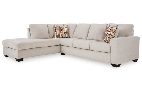 Aviemore Stone 2-Piece Sectional with LAF Chaise by Ashley at Eve Furniture