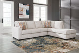 Aviemore Stone 2-Piece Sectional with RAF Chaise by Ashley at Eve Furniture