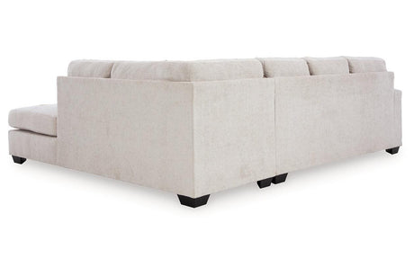 Aviemore Stone 2-Piece Sectional with RAF Chaise by Ashley at Eve Furniture