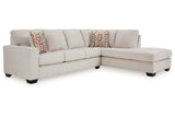 Aviemore Stone 2-Piece Sectional with RAF Chaise by Ashley at Eve Furniture