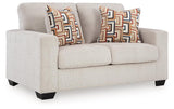 Aviemore Stone Loveseat by Ashley at Eve Furniture