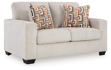 Aviemore Stone Loveseat by Ashley at Eve Furniture