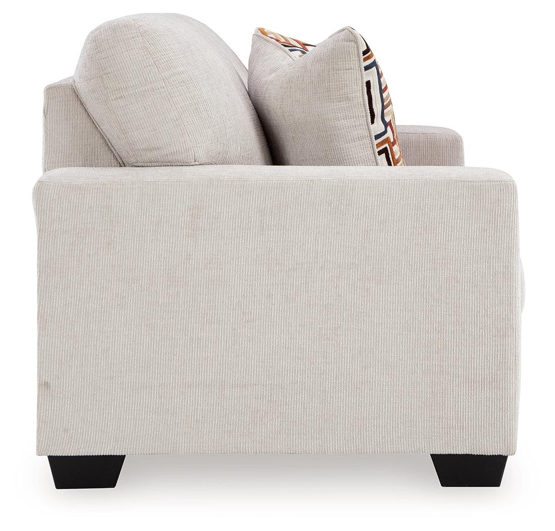 Aviemore Stone Loveseat by Ashley at Eve Furniture