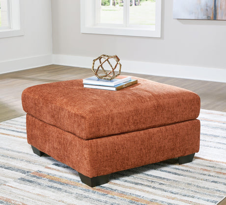 Aviemore Spice Oversized Accent Ottoman by Ashley at Eve Furniture