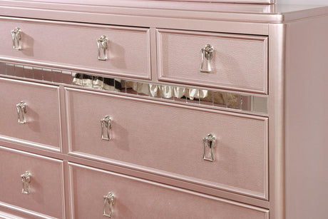 Avior Rose Gold Dresser by Furniture of America at Eve Furniture