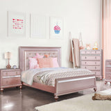 Avior Rose Gold Queen Bed by Furniture of America at Eve Furniture