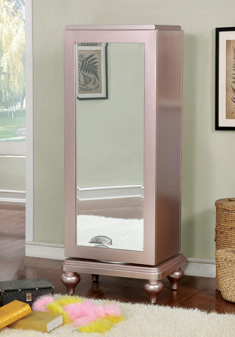 Avior Rose Gold Swivel Chest by Furniture of America at Eve Furniture