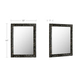 Avis Black Horn Inlay Mirror by MOES at Eve Furniture