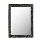 Avis Black Horn Inlay Mirror