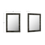Avis Black Horn Inlay Mirror