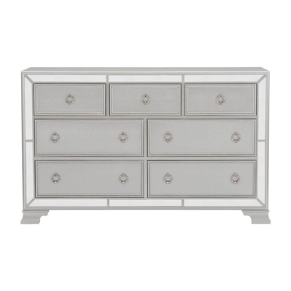 Avondale Silver Mirrored Dresser by Homelegance at Eve Furniture