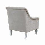 Avonlea Gray Sloped Arm Tufted Chair by Coaster at Eve Furniture