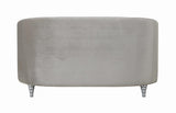 Avonlea Gray Sloped Arm Tufted Loveseat by Coaster at Eve Furniture