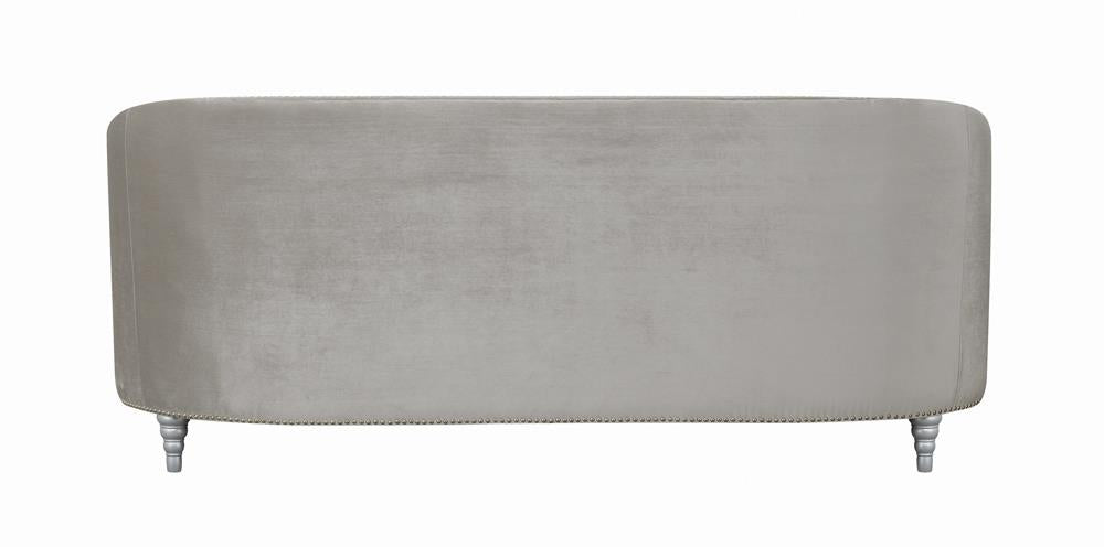 Avonlea Sloped Arm Tufted Sofa Gray