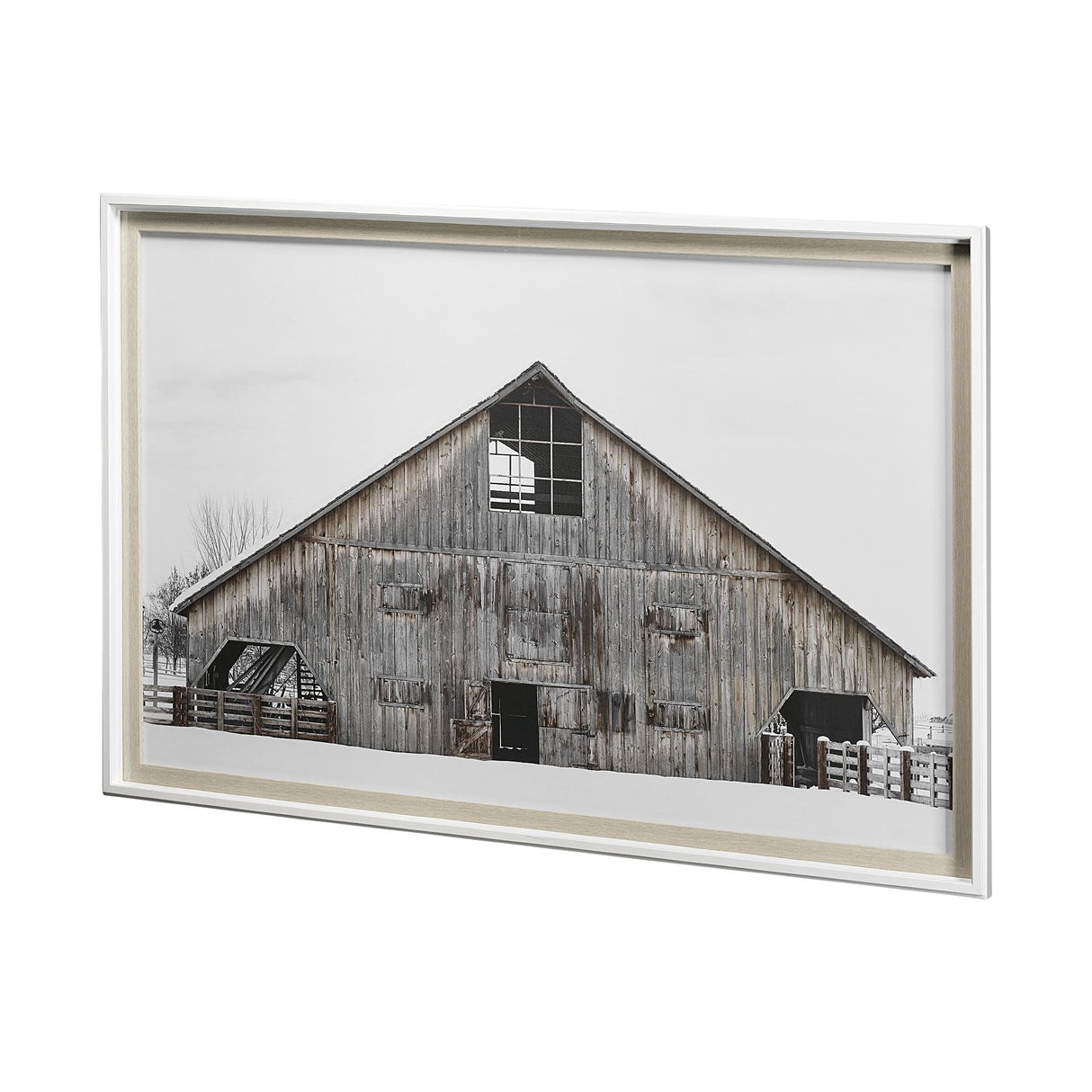 AWHC Barn 1 by Chris Dunker a Framed Photo Art Print Matted under Glass by Mercana at Eve Furniture