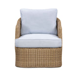 Axel Blue Boucle Outdoor Accent Chair by TOV Furniture at Eve Furniture
