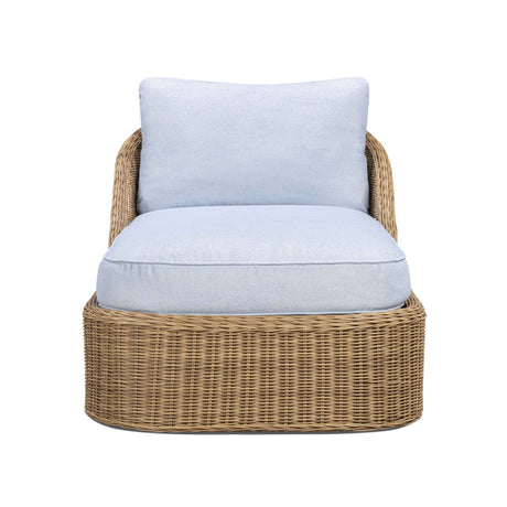 Axel Blue Boucle Outdoor Lounge Chair by TOV Furniture at Eve Furniture