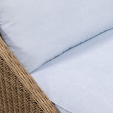 Axel Blue Boucle Outdoor Lounge Chair by TOV Furniture at Eve Furniture