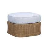 Axel Blue Boucle Outdoor Ottoman by TOV Furniture at Eve Furniture