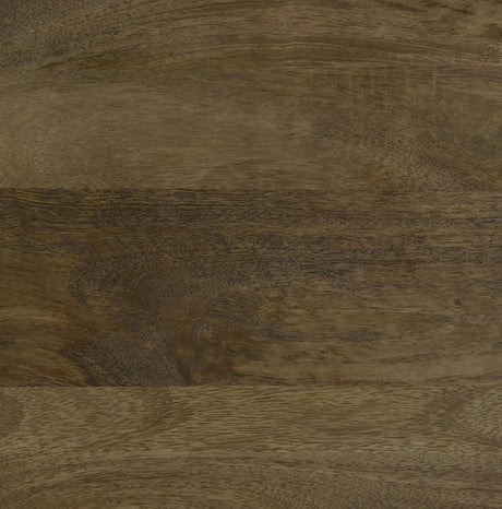 Axel Natural/Gunmetal Round Accent Table with Open Shelf by Coaster at Eve Furniture