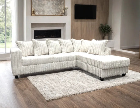Axis Cream Sectional by Happy Homes at Eve Furniture