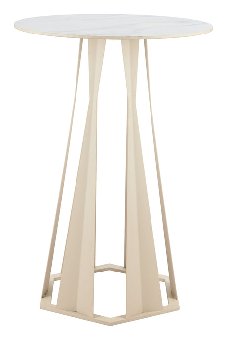 Axis White Bar Table by Zuomod at Eve Furniture