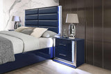 Aya Led Dark Navy Platform Bedroom Set by New Era Innovations at Eve Furniture
