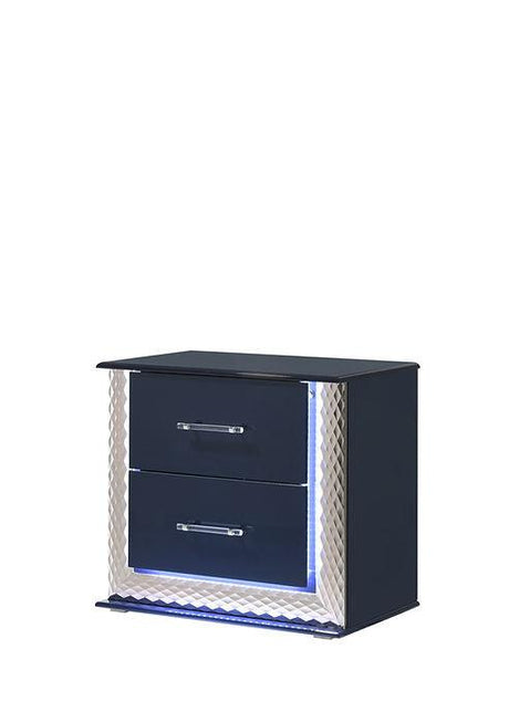 Aya Led Dark Navy Platform Bedroom Set by New Era Innovations at Eve Furniture