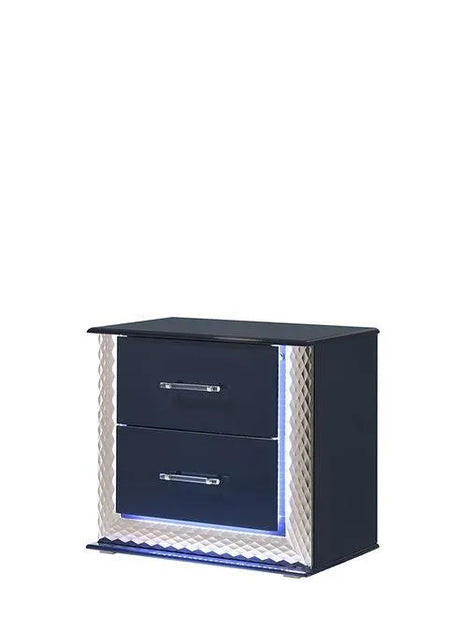 Aya Led Dark Navy Platform Bedroom Set by New Era Innovations at Eve Furniture