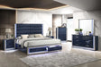 Aya Led Dark Navy Platform Bedroom Set by New Era Innovations at Eve Furniture