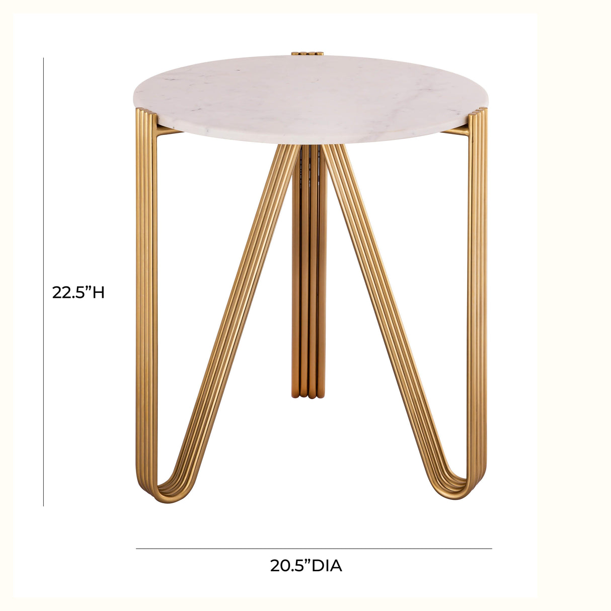 Aya Marble Side Table By Inspire Me! Home Decor by TOV Furniture at Eve Furniture
