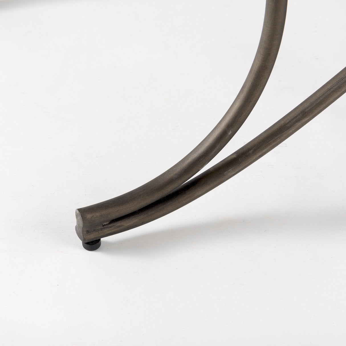 Ayla Dark Gray Fabric Seat W/ Dark Nickel Metal Frame Bench by Mercana at Eve Furniture