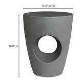 Aylard Dark Grey Outdoor Stool by Moe's Home at Eve Furniture