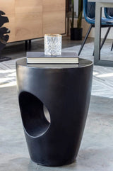 Aylard Outdoor Stool Black by Moe's Home at Eve Furniture