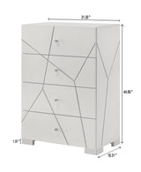 Ayla White Chest by Crown Mark at Eve Furniture