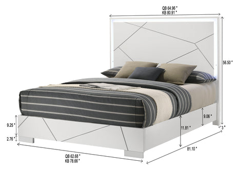 Ayla White Panel Bedroom Set by Crown Mark at Eve Furniture