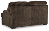 Aylesworth Chocolate Loveseat by Ashley at Eve Furniture
