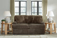 Aylesworth Chocolate Loveseat by Ashley at Eve Furniture