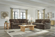 Aylesworth Chocolate Sofa and Loveseat by Ashley at Eve Furniture