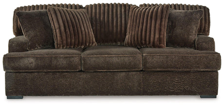 Aylesworth Chocolate Sofa by Ashley at Eve Furniture