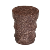 Ayon Faux Red Levanto Marble Indoor/Outdoor Concrete Side Table by TOV Furniture at Eve Furniture