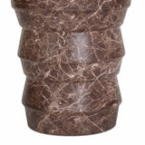 Ayon Faux Red Levanto Marble Indoor/Outdoor Concrete Side Table by TOV Furniture at Eve Furniture