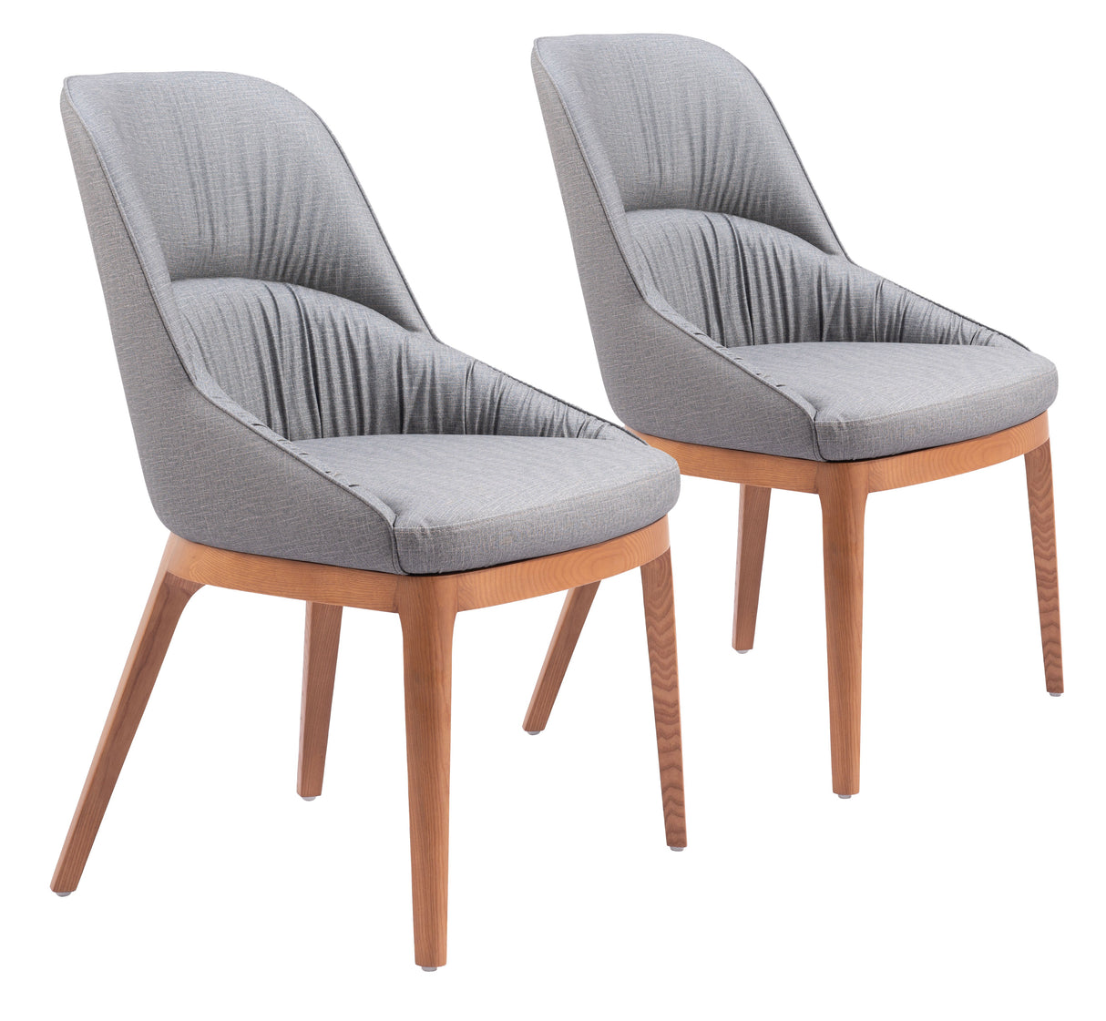 Ayr Slate Gray Dining Chair (Set of 2) by Zuomod at Eve Furniture
