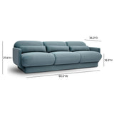 Azalea 90.5" Performance Velvet Sofa by TOV Furniture at Eve Furniture