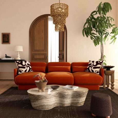 Azalea 90.5" Performance Velvet Sofa by TOV Furniture at Eve Furniture