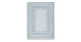 Azelhurst Blue/Ivory/Gray Medium Rug by Ashley at Eve Furniture