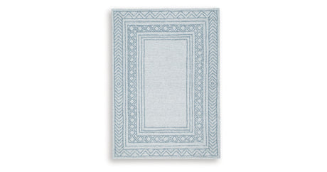 Azelhurst Blue/Ivory/Gray Medium Rug by Ashley at Eve Furniture
