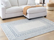 Azelhurst Blue/Ivory/Gray Medium Rug by Ashley at Eve Furniture