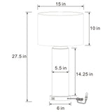 Aziel Cappuccino and Gold Drum Shade Bedside Table Lamp by Coaster at Eve Furniture